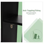 Costway Libreria Moderna a 8 Ripiani a Forma di Albero, Decorazione per l'Archiviazione, Autoportante Bianco/Nero
