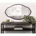 Specchio decorativo ovale smerlato Magritte 18 x 30 - Kate & Laurel All Things Decor