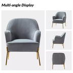 Poltrona d'accento imbottita Odo in velluto comoda per salotto | Karat Home