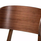 Set di 2 sedie da pranzo Alston in tessuto imbottito e legno - Baxton Studio
