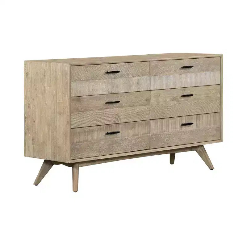 Cassettiera Baly a 6 cassetti in stile moderno di metà secolo - Armen Living