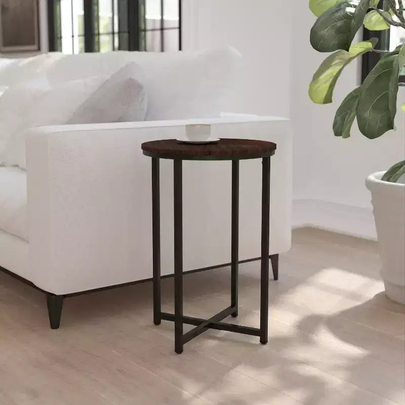 Tavolino Flash Furniture collezione Hampstead – Tavolino d'appoggio moderno in laminato con struttura incrociata