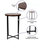 Tavolino Flash Furniture collezione Hampstead – Tavolino d'appoggio moderno in laminato con struttura incrociata