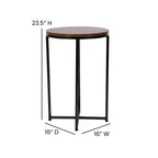 Tavolino Flash Furniture collezione Hampstead – Tavolino d'appoggio moderno in laminato con struttura incrociata