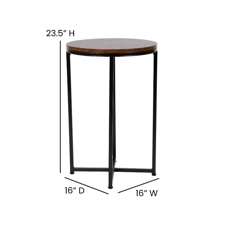 Tavolino Flash Furniture collezione Hampstead – Tavolino d'appoggio moderno in laminato con struttura incrociata