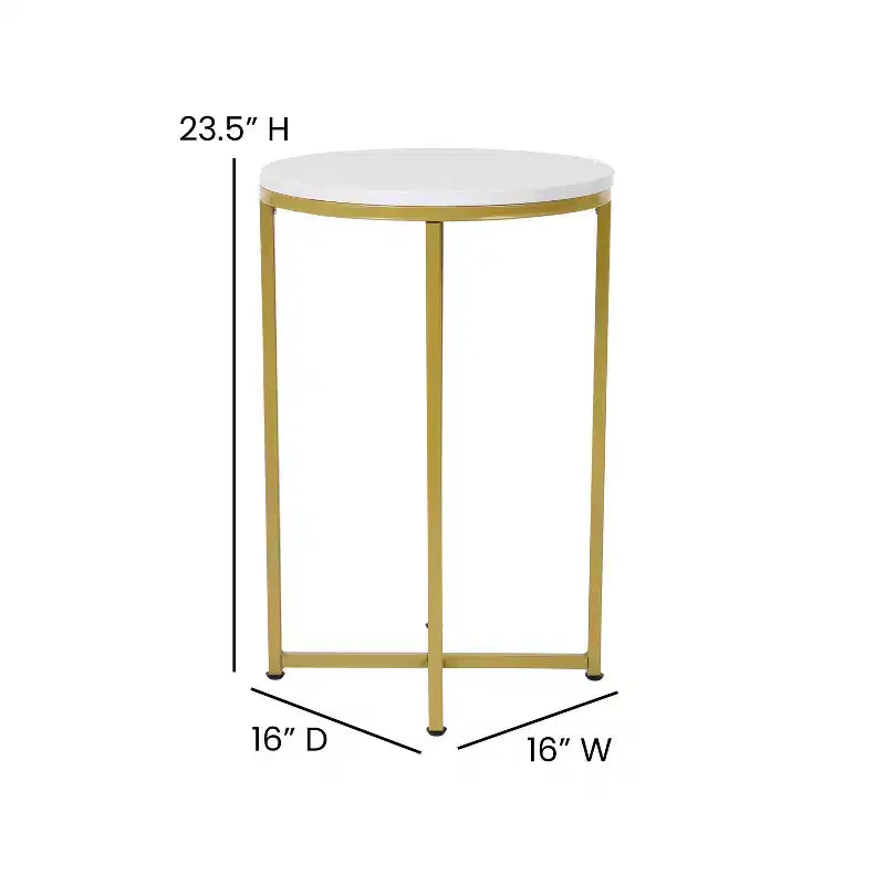 Tavolino Flash Furniture collezione Hampstead – Tavolino d'appoggio moderno in laminato con struttura incrociata