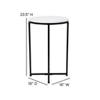 Tavolino Flash Furniture collezione Hampstead – Tavolino d'appoggio moderno in laminato con struttura incrociata