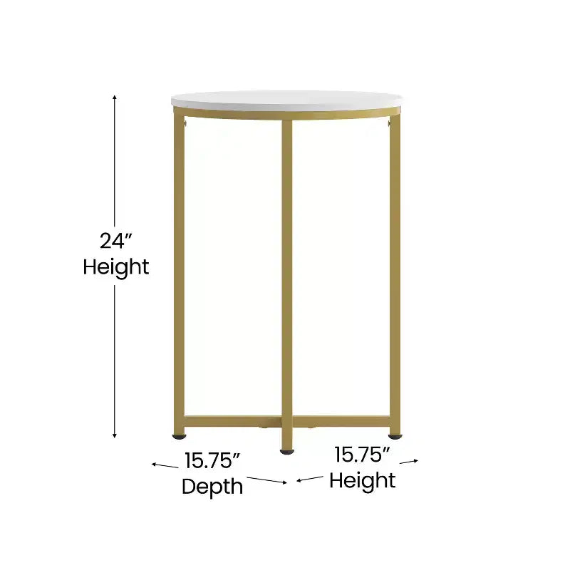 Tavolino Flash Furniture collezione Hampstead – Tavolino d'appoggio moderno in laminato con struttura incrociata