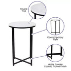 Tavolino Flash Furniture collezione Hampstead – Tavolino d'appoggio moderno in laminato con struttura incrociata