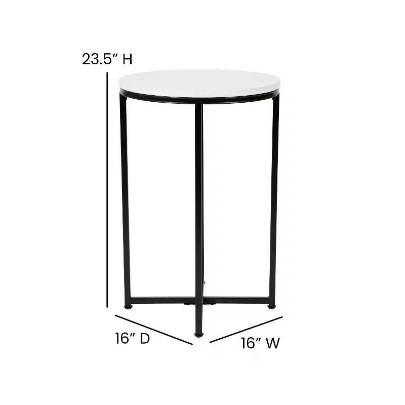 Tavolino Flash Furniture collezione Hampstead – Tavolino d'appoggio moderno in laminato con struttura incrociata