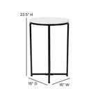 Tavolino Flash Furniture collezione Hampstead – Tavolino d'appoggio moderno in laminato con struttura incrociata
