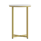 Tavolino Flash Furniture collezione Hampstead – Tavolino d'appoggio moderno in laminato con struttura incrociata