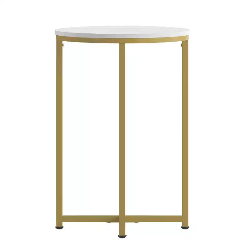 Flash Furniture Hampstead Collection End Table - Modern Laminate Accent Table with Crisscross Frame