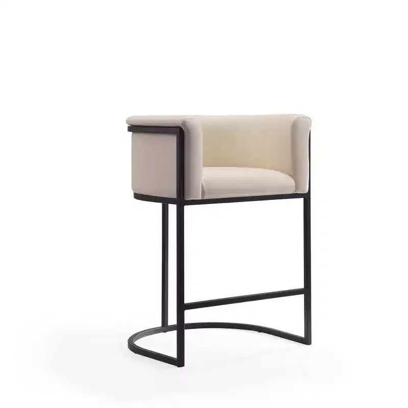 Set di 3 sgabelli da bar Cosmopolitan in metallo rivestito, altezza bancone - Manhattan Comfort