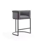 Set di 3 sgabelli da bar Cosmopolitan in metallo rivestito, altezza bancone - Manhattan Comfort