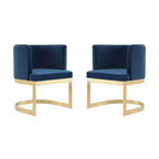 Set di 2 sedie da pranzo in velluto Aura - Manhattan Comfort