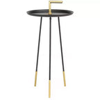 Tavolino Delia Handle - FOX4524A - Nero/Oro - Safavieh Couture