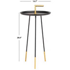 Tavolino Delia Handle - FOX4524A - Nero/Oro - Safavieh Couture