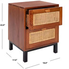 Comodino a 2 cassetti Erica - NST4006 - Safavieh