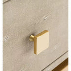 Comodino Meilana 1 cassetto - NST6403 - Tortora chiaro/Ottone - Safavieh