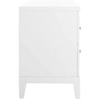 Comodino a 2 cassetti Luiza - NST6602 - Bianco/Oro - Safavieh