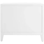 Comodino a 2 cassetti Luiza - NST6602 - Bianco/Oro - Safavieh