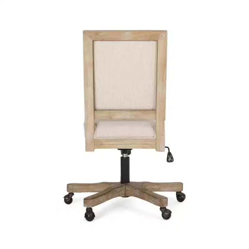 Sedia da ufficio girevole imbottita rustica Sandine - Christopher Knight Home