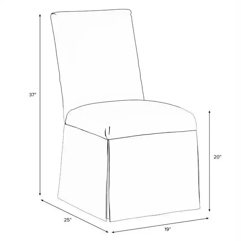 Sedia da pranzo Skyline Furniture Victoria Slipcover con motivo