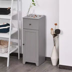 kleankin Mobiletto per Bagno Piccolo Mobile Contenitore da Terra con 1 Cassetto e Ripiano Regolabile, per Soggiorno