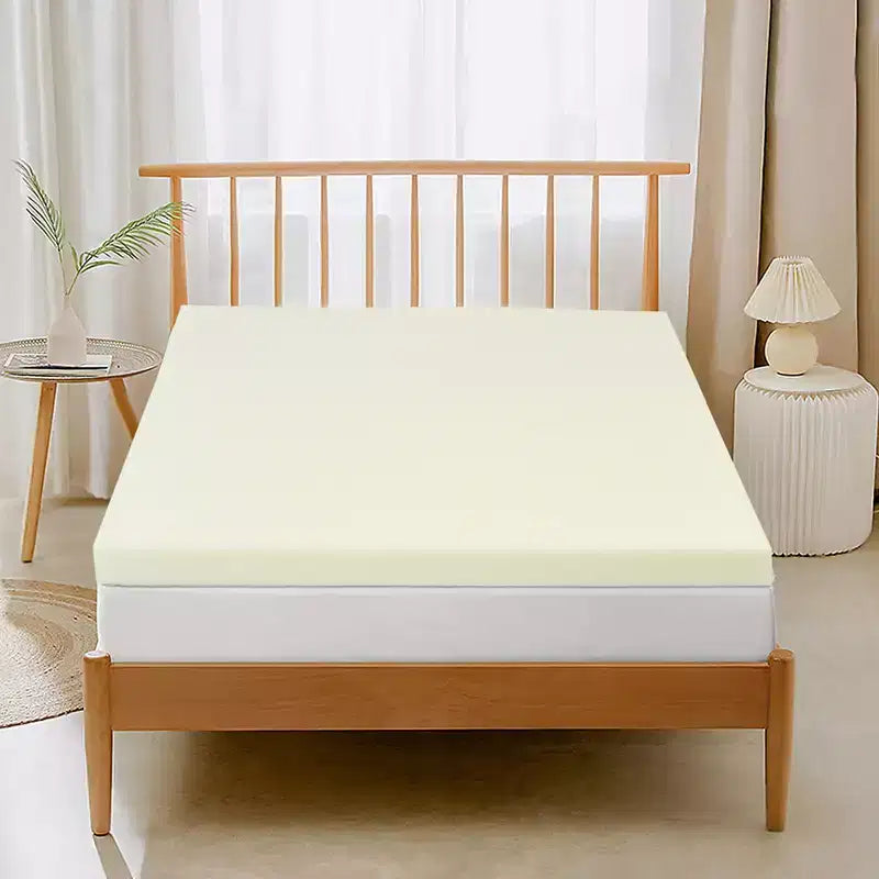 Costway Materassino Topper per Letto 7,5 cm in Cotone e Memory Foam per Notti Comode e Morbide