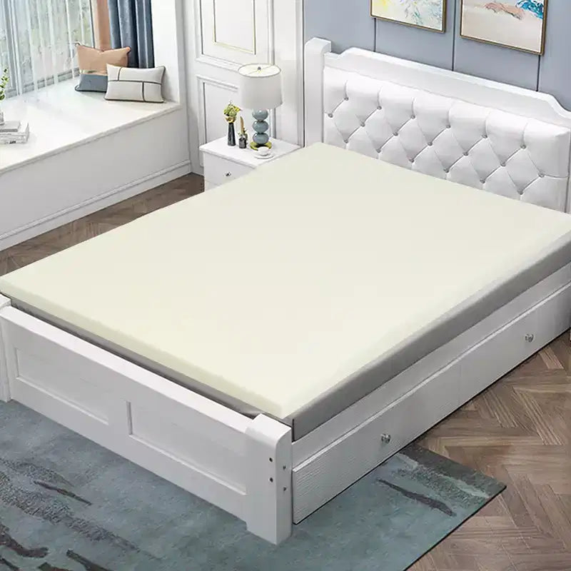 Costway Materassino Topper per Letto 7,5 cm in Cotone e Memory Foam per Notti Comode e Morbide