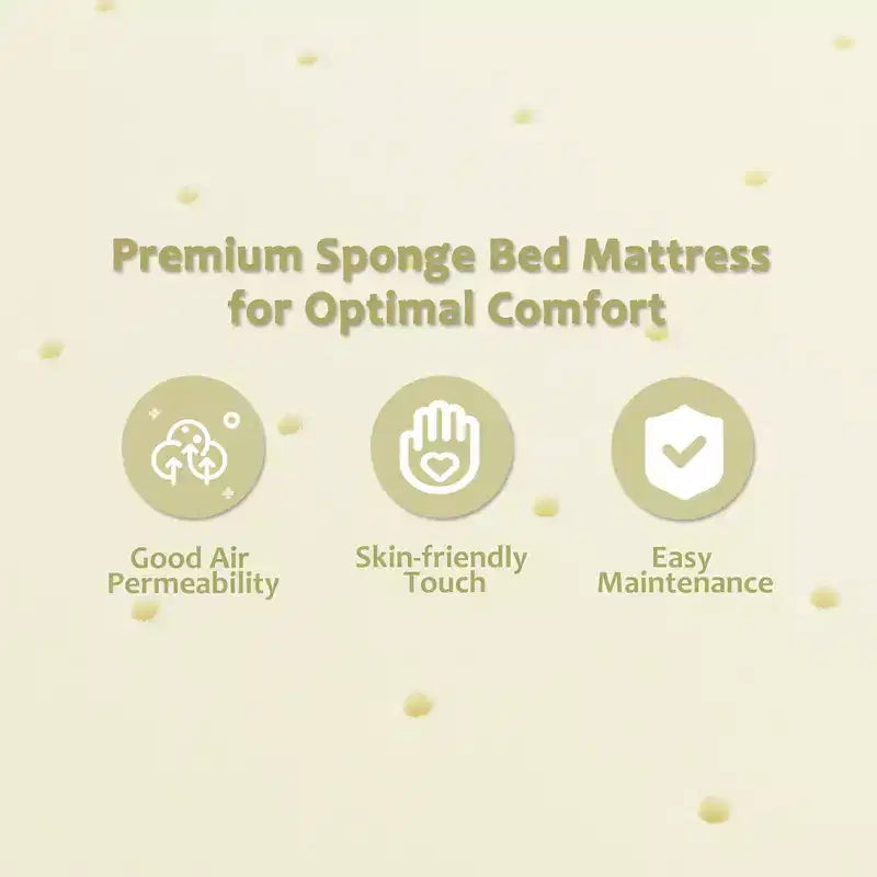 Costway Materassino Topper per Letto 7,5 cm in Cotone e Memory Foam per Notti Comode e Morbide