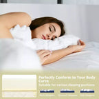 Costway Materassino Topper per Letto 7,5 cm in Cotone e Memory Foam per Notti Comode e Morbide