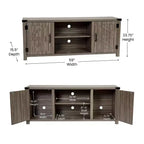 Merrick Lane Mobile TV con ante scorrevoli da 59" per TV fino a 65"
