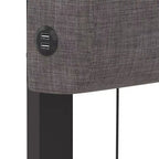 RealRooms Paloma Letto Imbottito con Doppia Porta USB