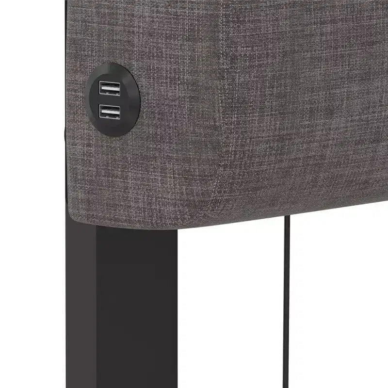 RealRooms Paloma Letto Imbottito con Doppia Porta USB