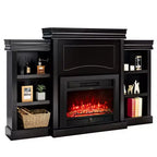 Costway 70'' Fireplace TV Stand Media W/ 28.5'' 750W/1500W Electric Fireplace