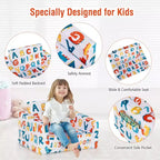 Costway Divano Convertibile per Bambini 2 in 1 Poltrona Pieghevole Sdraio Lettino