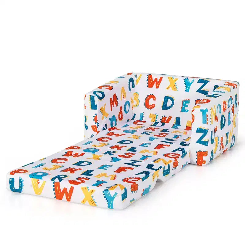 Costway Divano Convertibile per Bambini 2 in 1 Poltrona Pieghevole Sdraio Lettino
