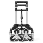 Carrello Pieghevole per Salire le Scale Costway, Carrello a Mano Portatile con Corda Elastica