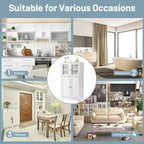 Mobiletto da pavimento per bagno/cucina Costway con ante e ripiano regolabile