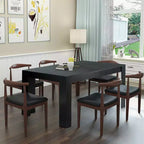 Costway 63'' Tavolo da Pranzo Rettangolare Moderno da Cucina per 6 Persone Mobili per la Casa
