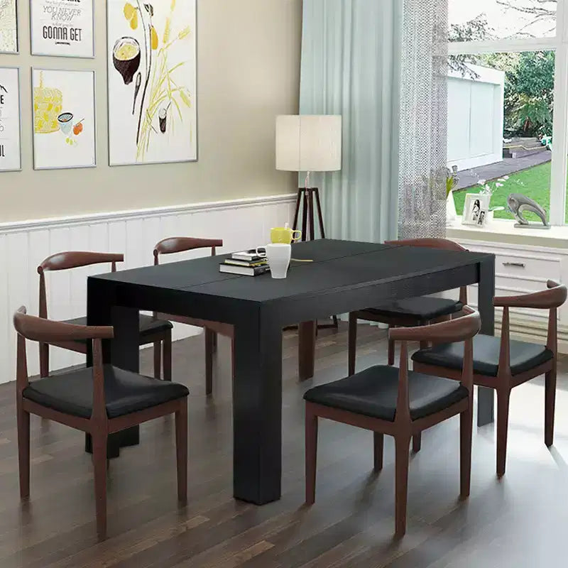 Costway 63'' Tavolo da Pranzo Rettangolare Moderno da Cucina per 6 Persone Mobili per la Casa