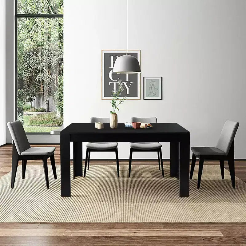 Costway 63'' Tavolo da Pranzo Rettangolare Moderno da Cucina per 6 Persone Mobili per la Casa