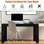 Costway 63'' Tavolo da Pranzo Rettangolare Moderno da Cucina per 6 Persone Mobili per la Casa