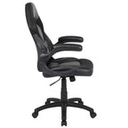Sedia da gaming BlackArc High Back con rivestimento in similpelle, sedile girevole regolabile in altezza e braccioli imbottiti ribaltabili