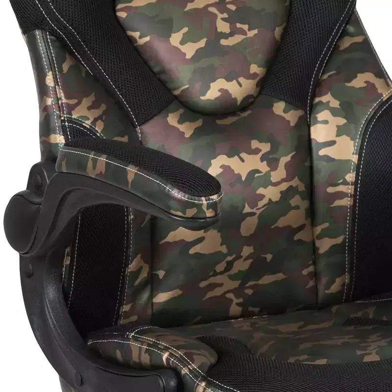 Sedia da gaming BlackArc High Back con rivestimento in similpelle, sedile girevole regolabile in altezza e braccioli imbottiti ribaltabili