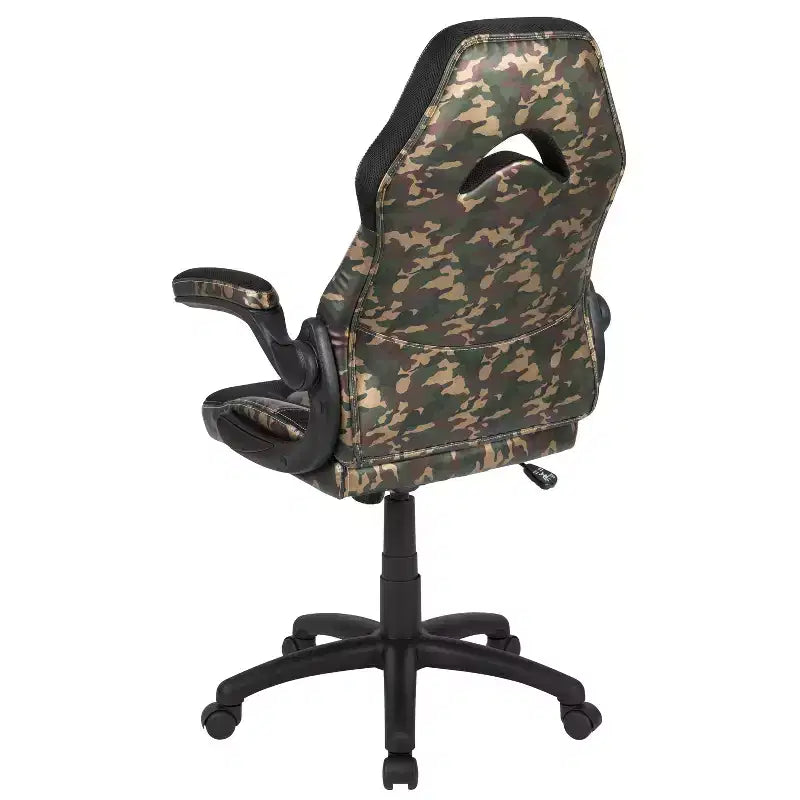 Sedia da gaming BlackArc High Back con rivestimento in similpelle, sedile girevole regolabile in altezza e braccioli imbottiti ribaltabili