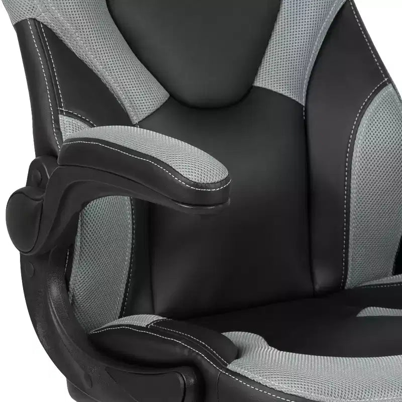 Sedia da gaming BlackArc High Back con rivestimento in similpelle, sedile girevole regolabile in altezza e braccioli imbottiti ribaltabili