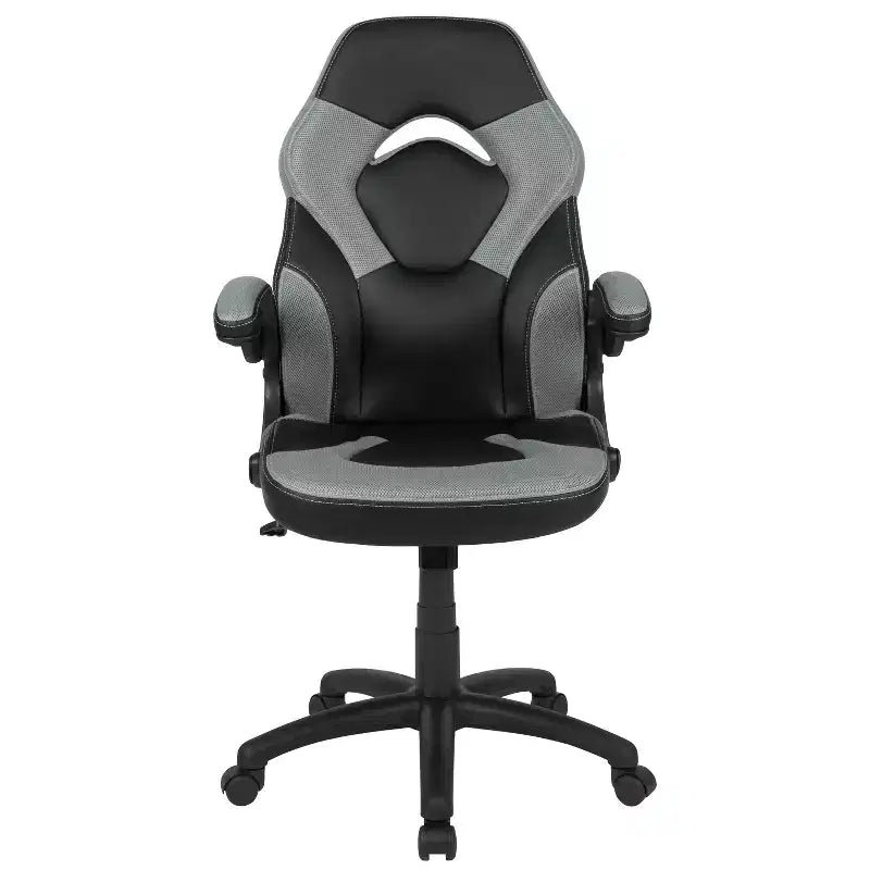 Sedia da gaming BlackArc High Back con rivestimento in similpelle, sedile girevole regolabile in altezza e braccioli imbottiti ribaltabili